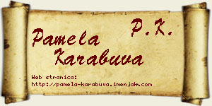Pamela Karabuva vizit kartica